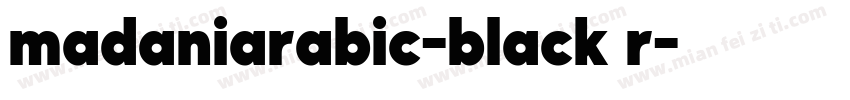 madaniarabic-black r字体转换